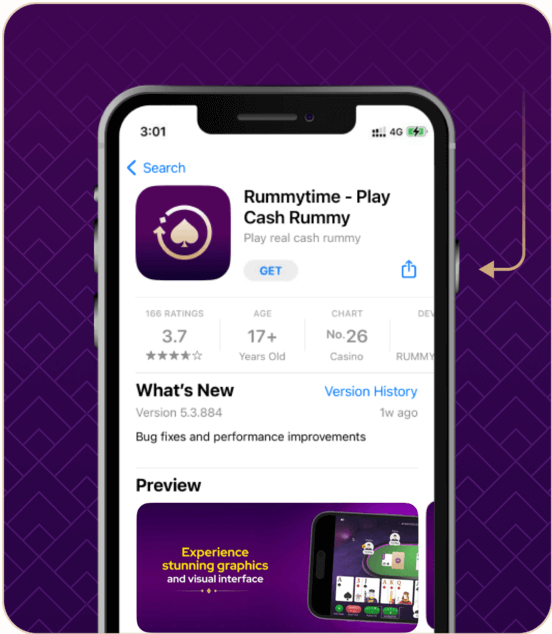 Installing Real Cash Rummy App from Apple App Store Step 3