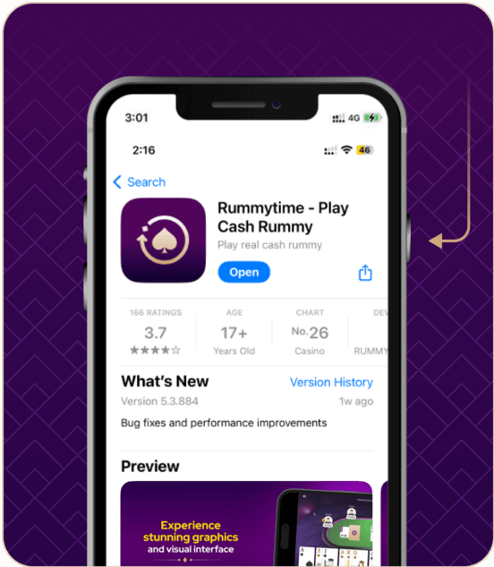 Installing Real Cash Rummy App from Apple App Store Step 4