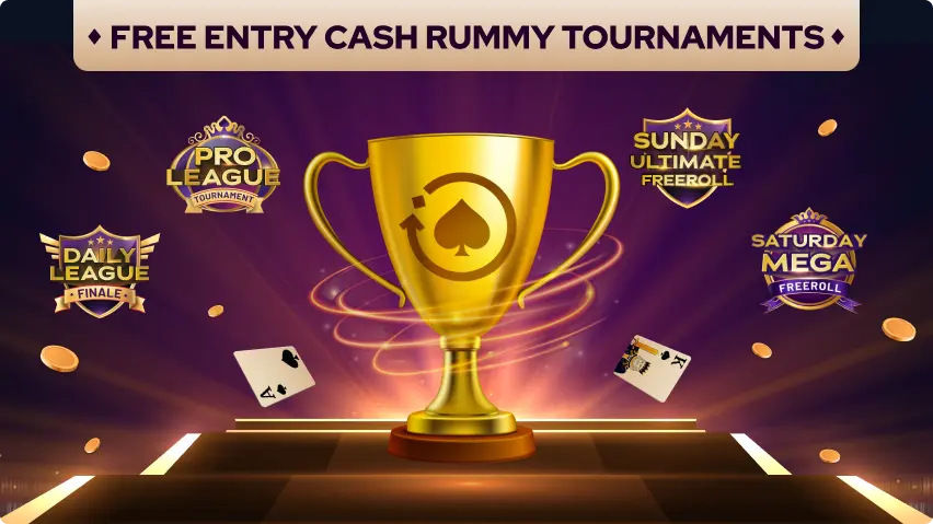 Free Entry Cash Rummy Tournaments