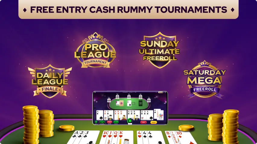 Free Entry Cash Rummy Tournaments