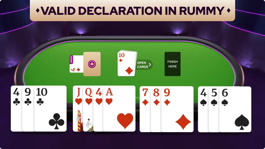 Valid Declaration in Rummy